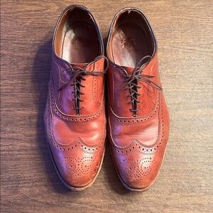 Allen Edmonds Classic Brown Leather Men's Dress Shoes size 14 EEE